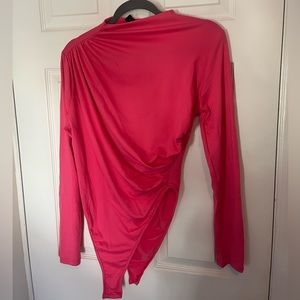 Shein pink cinched bodysuit